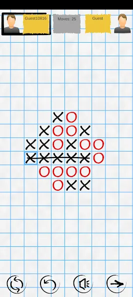 Скачать взломанную Tic Tac Toe Online: Mega XO  [МОД Unlocked] — последняя версия apk на Андроид screen 1