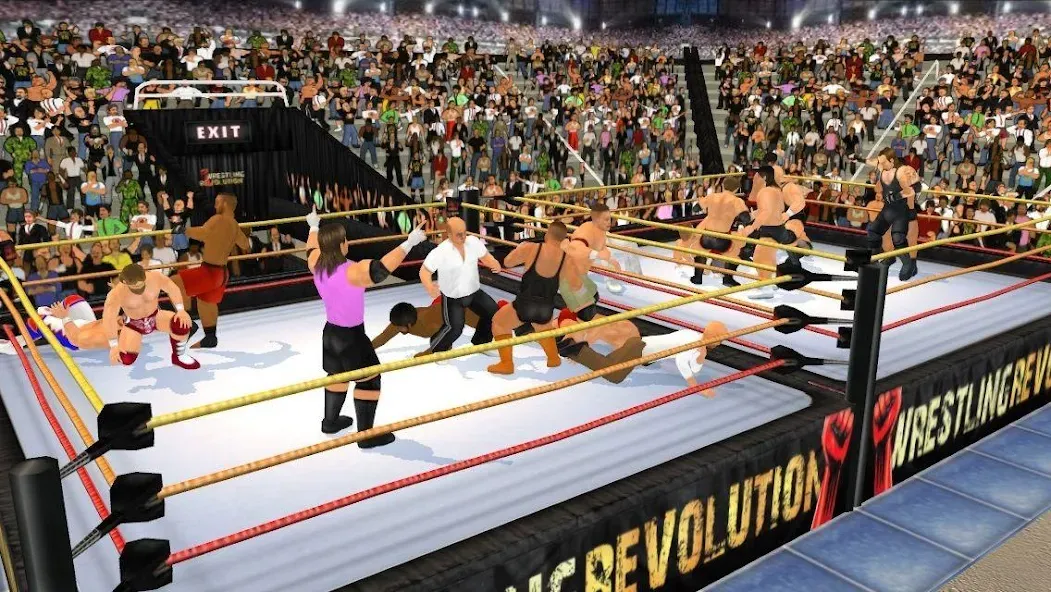 Скачать взломанную Wrestling Revolution 3D (Реслинг Революшн 3Д)  [МОД Unlimited Money] — полная версия apk на Андроид screen 5