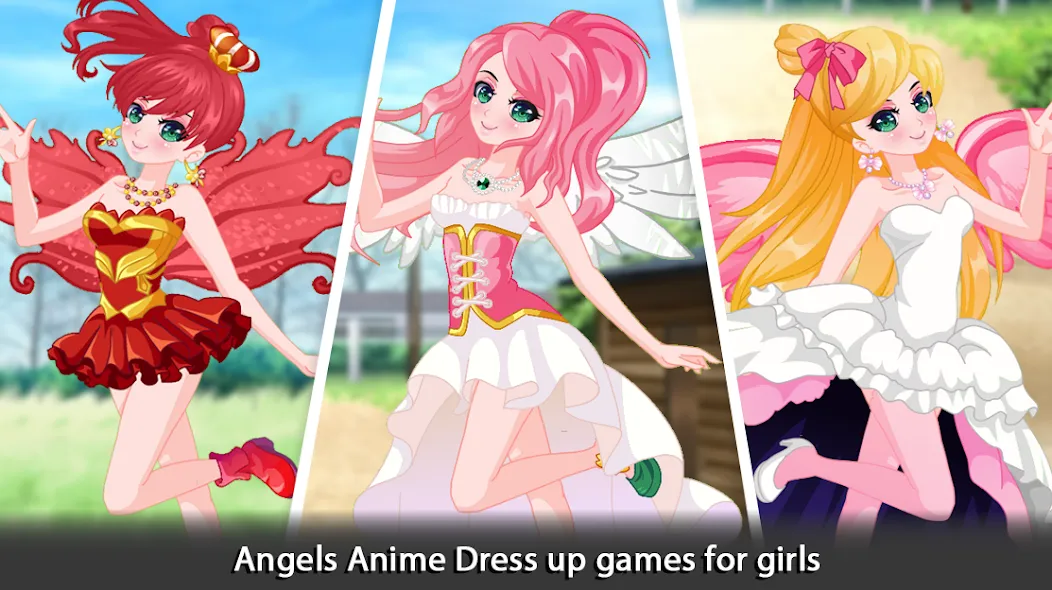 Скачать взломанную Dress Up Angel Anime Girl Game  [МОД Много монет] — полная версия apk на Андроид screen 5