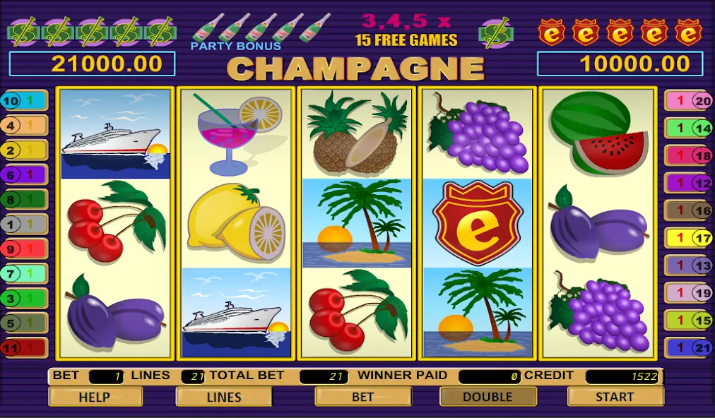 Взлом Champagne Slot (Шампанское Слот)  [МОД Много монет] — полная версия apk на Андроид screen 1