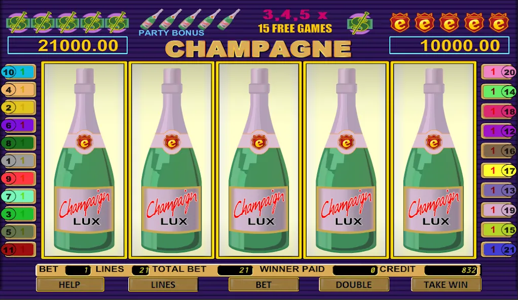 Взлом Champagne Slot (Шампанское Слот)  [МОД Много монет] — полная версия apk на Андроид screen 2