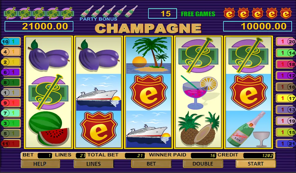 Взлом Champagne Slot (Шампанское Слот)  [МОД Много монет] — полная версия apk на Андроид screen 4