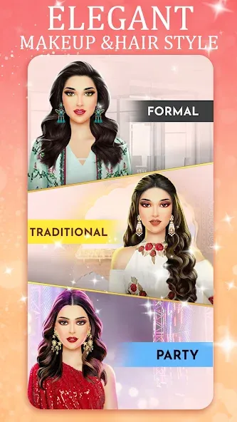 Взломанная Indian Fashion Dressup Stylist  [МОД Mega Pack] — последняя версия apk на Андроид screen 5