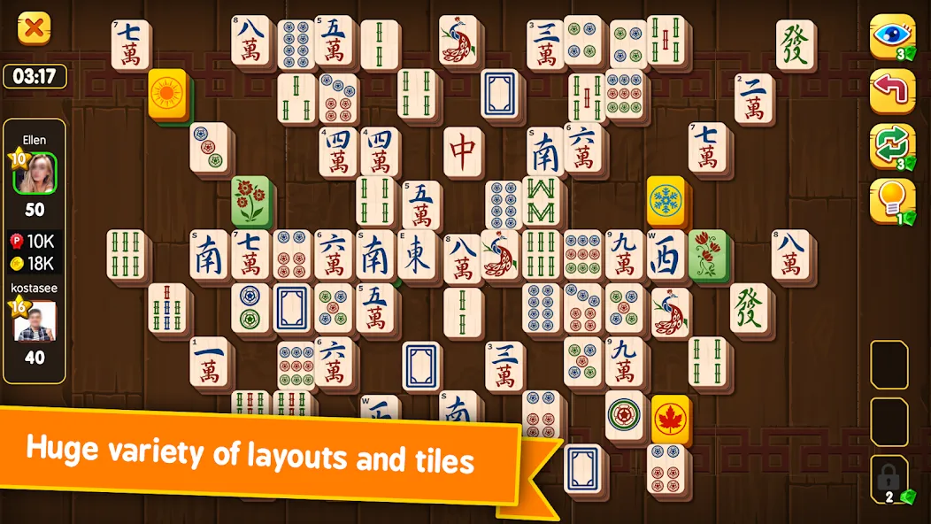 Скачать взломанную Mahjong Duels (Маджонг Дуэли)  [МОД Много денег] — полная версия apk на Андроид screen 1