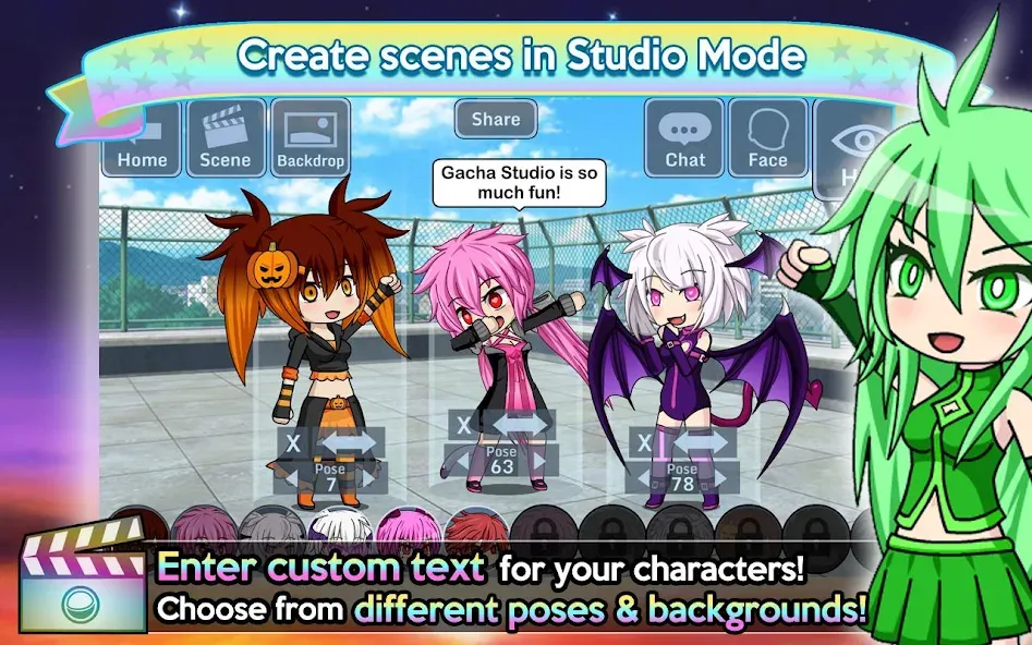 Взломанная Gacha Studio (Anime Dress Up) (Гача Студио)  [МОД Mega Pack] — полная версия apk на Андроид screen 3