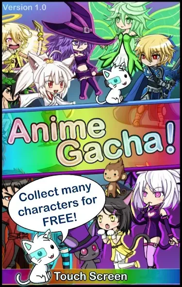 Скачать взломанную Anime Gacha! (Simulator & RPG)  [МОД Меню] — полная версия apk на Андроид screen 1