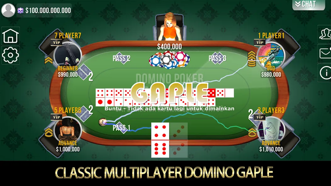 Скачать взлом Domino Poker QiuQiu Gaple (Домино Покер ЧиЧи Гапле)  [МОД Бесконечные деньги] — полная версия apk на Андроид screen 1