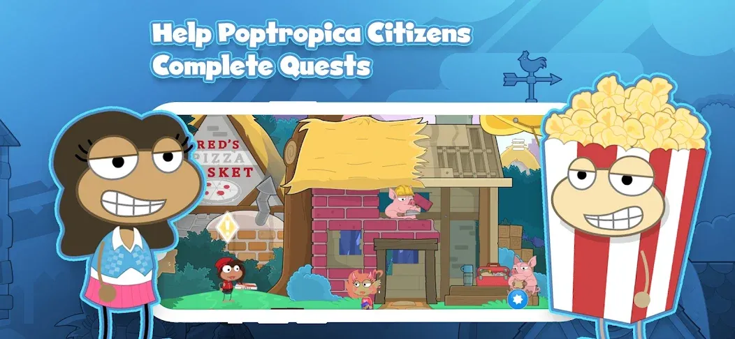 Скачать взломанную Poptropica: Fun Kids Adventure (Поптропика)  [МОД Unlimited Money] — полная версия apk на Андроид screen 3