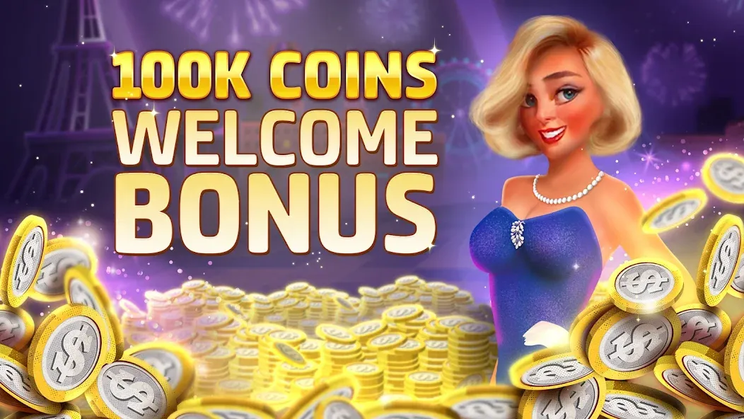 Скачать взломанную Vegas Downtown Slots & Words  [МОД Menu] — полная версия apk на Андроид screen 2