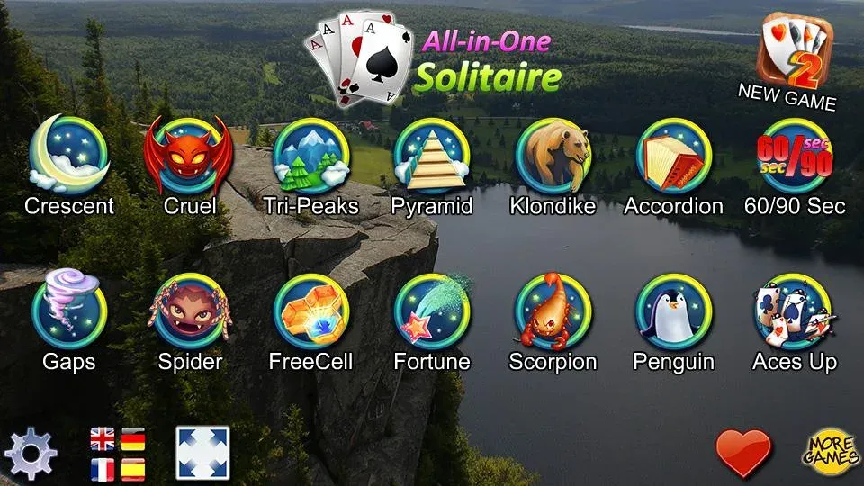 Взлом All-in-One Solitaire  [МОД Unlocked] — последняя версия apk на Андроид screen 1