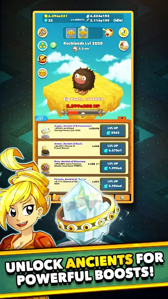 Взлом Clicker Heroes — Idle RPG (Кликер Герои)  [МОД Все открыто] — стабильная версия apk на Андроид screen 1