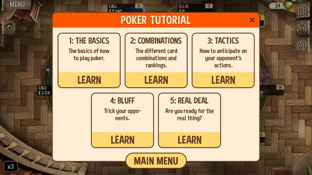 Скачать взлом Learn Poker — How to Play  [МОД Бесконечные деньги] — последняя версия apk на Андроид screen 3