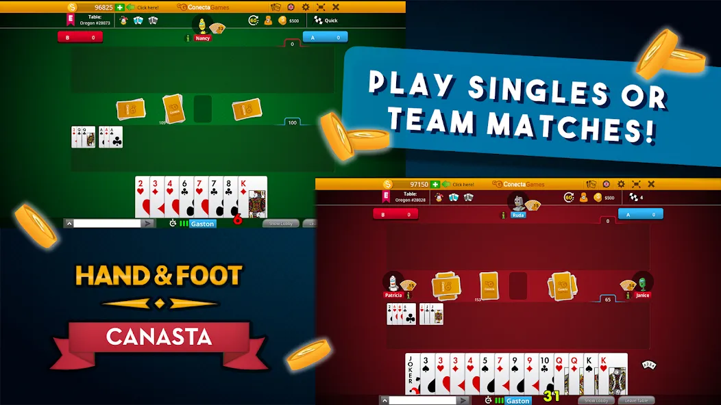 Взломанная Hand and Foot Canasta  [МОД Много монет] — последняя версия apk на Андроид screen 4