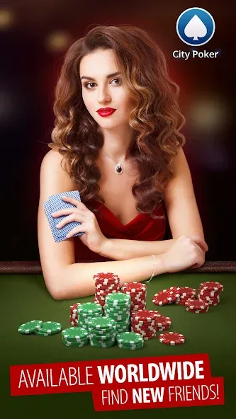 Скачать взлом City Poker: Holdem, Omaha (Сити Покер)  [МОД Бесконечные деньги] — стабильная версия apk на Андроид screen 1