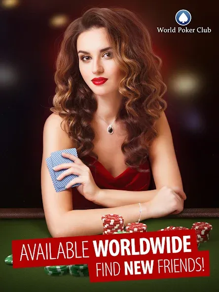 Взломанная Poker Games: World Poker Club (Покер Гейм)  [МОД Mega Pack] — полная версия apk на Андроид screen 1