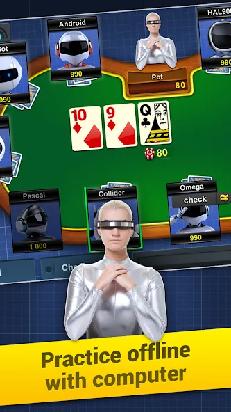 Скачать взломанную Poker Arena: texas holdem game (Покер Арена)  [МОД Menu] — полная версия apk на Андроид screen 5