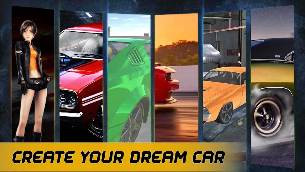 Взлом American Muscle Car Racing (Американская гоночная машина   )  [МОД Unlocked] — стабильная версия apk на Андроид screen 1