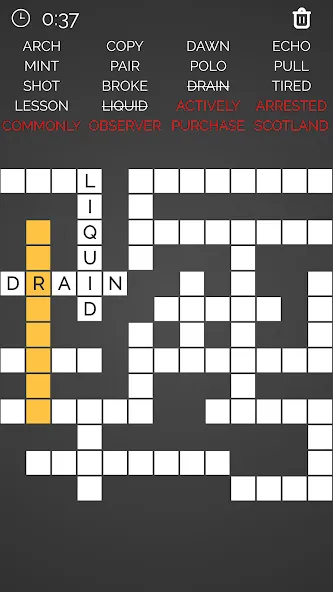 Скачать взломанную Crossword : Word Fill  [МОД Unlocked] — полная версия apk на Андроид screen 4