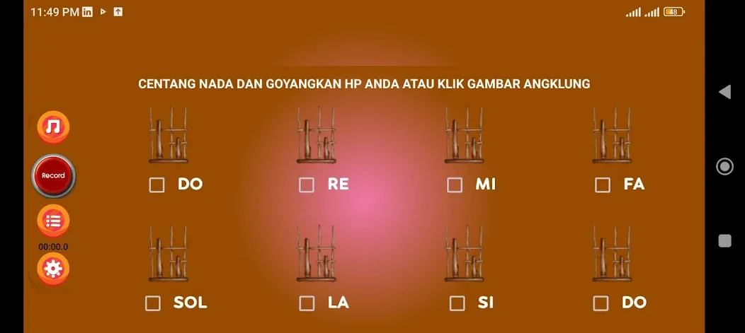 Скачать взломанную Angklung Instrument (Ангклунг инструмент)  [МОД Много денег] — полная версия apk на Андроид screen 2