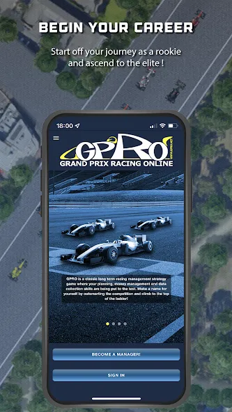 Скачать взломанную GPRO — Classic racing manager (ГПРО)  [МОД Бесконечные монеты] — стабильная версия apk на Андроид screen 1