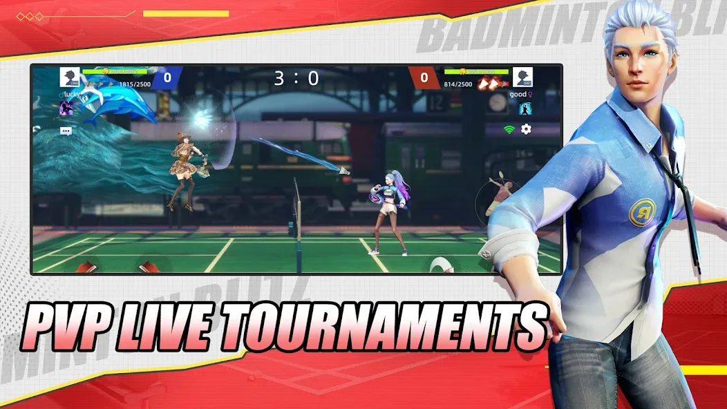 Скачать взломанную Badminton Blitz — PVP online (Бэдминтон Блиц)  [МОД Unlimited Money] — полная версия apk на Андроид screen 4