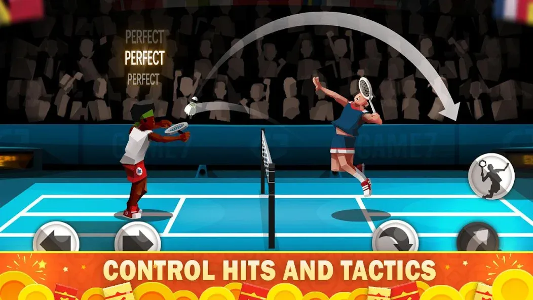 Скачать взлом Badminton League  [МОД Бесконечные монеты] — полная версия apk на Андроид screen 1