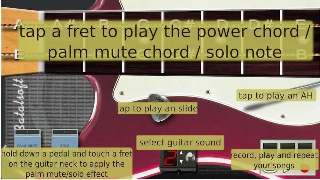 Взломанная Power guitar HD  [МОД Бесконечные монеты] — стабильная версия apk на Андроид screen 4