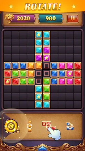 Взлом Block Puzzle: Diamond Star  [МОД Unlocked] — последняя версия apk на Андроид screen 5