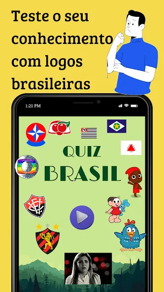 Взлом Quiz Brasil (Квиз Бразилия)  [МОД Бесконечные деньги] — стабильная версия apk на Андроид screen 1