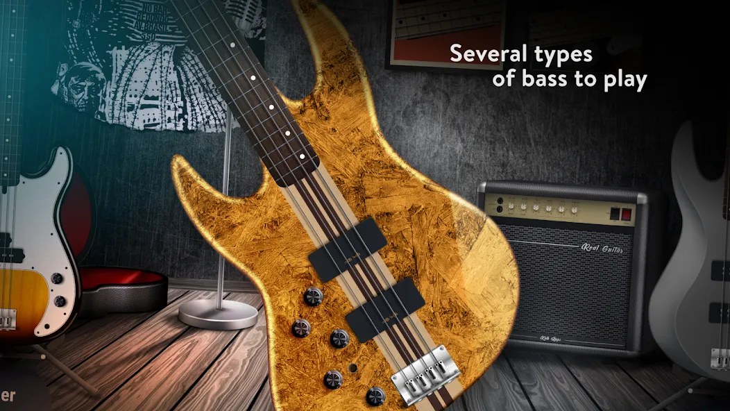 Скачать взлом Real Bass: bass guitar (Риал Басс)  [МОД Unlimited Money] — полная версия apk на Андроид screen 3