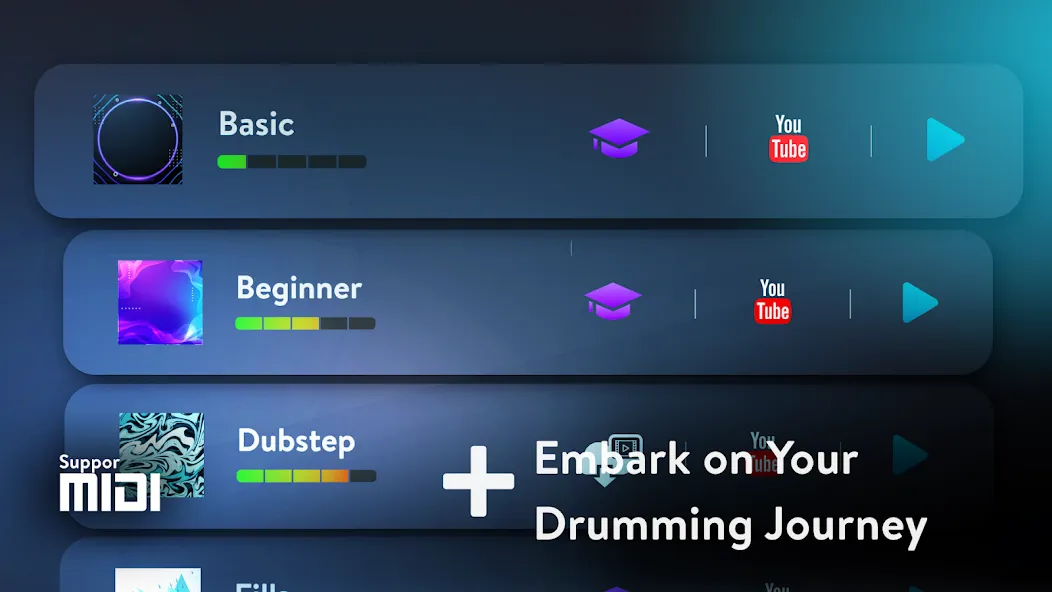 Скачать взлом Real Drum: electronic drums (Риал драм)  [МОД Mega Pack] — стабильная версия apk на Андроид screen 3