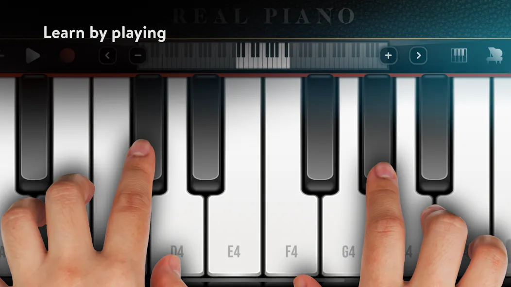 Скачать взломанную Real Piano electronic keyboard (Риал Пиано)  [МОД Много монет] — последняя версия apk на Андроид screen 1