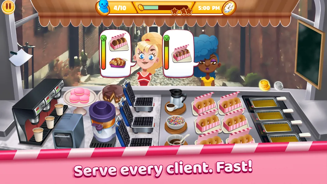 Взлом Boston Donut Truck: Food Game (Бостонский Донат Трак)  [МОД Menu] — последняя версия apk на Андроид screen 2