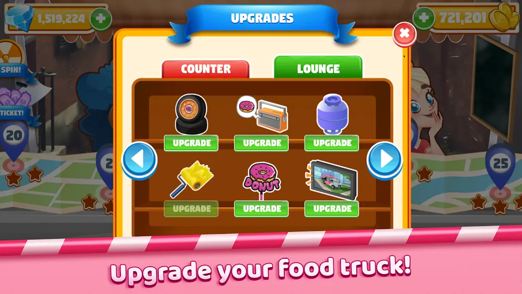 Взлом Boston Donut Truck: Food Game (Бостонский Донат Трак)  [МОД Menu] — последняя версия apk на Андроид screen 3