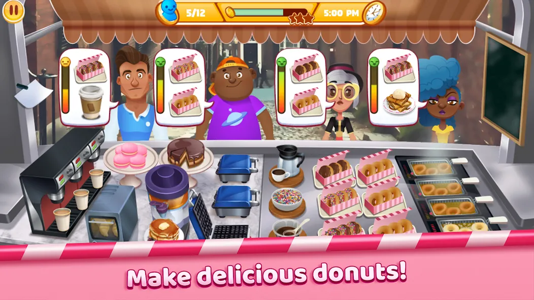 Взлом Boston Donut Truck: Food Game (Бостонский Донат Трак)  [МОД Menu] — последняя версия apk на Андроид screen 5