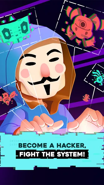 Взломанная Hacking Hero: Hacker Clicker (Хакинг герой)  [МОД Меню] — стабильная версия apk на Андроид screen 1