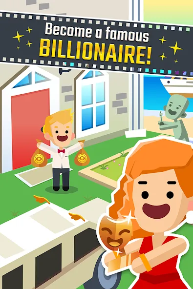 Скачать взломанную Hollywood Billionaire: Be Rich (Холливудский миллиардер)  [МОД Unlocked] — последняя версия apk на Андроид screen 2