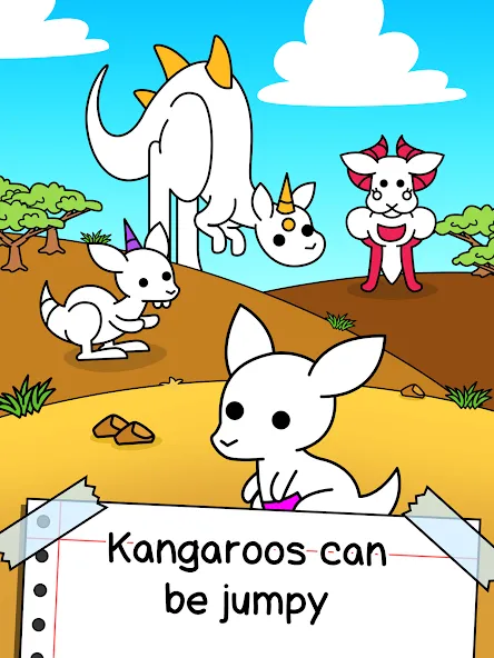 Скачать взлом Kangaroo Evolution: Simulator (Кенгуру Эволюция)  [МОД Unlimited Money] — полная версия apk на Андроид screen 5