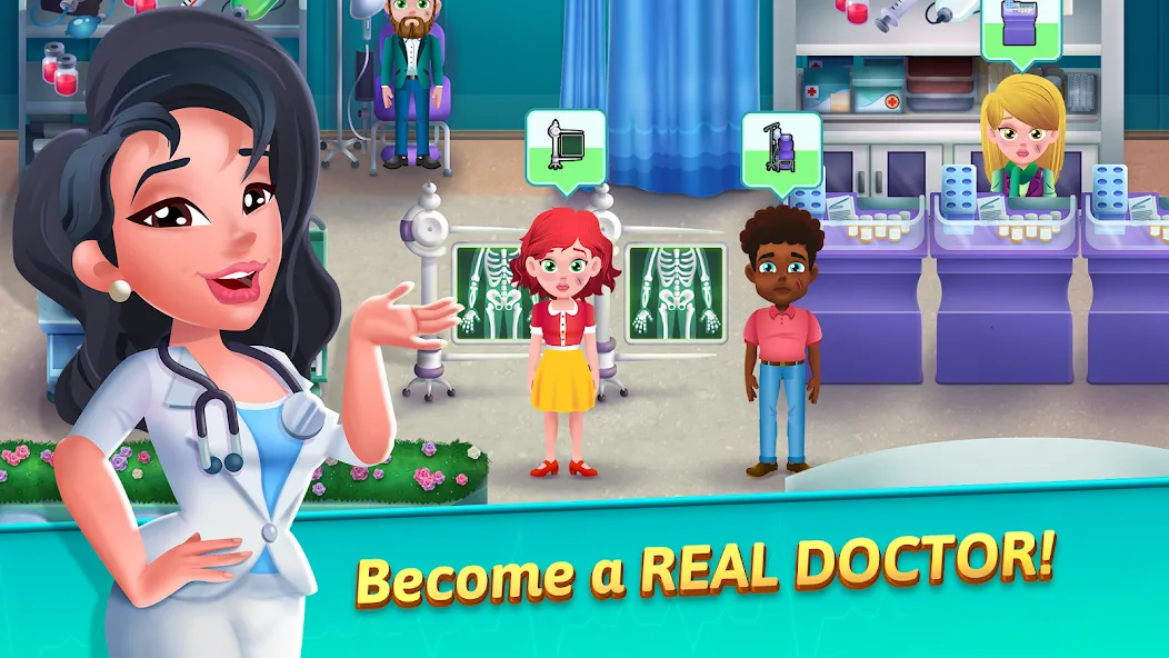 Скачать взломанную Medicine Dash: Hospital Game (Медицинский Дэш)  [МОД Меню] — полная версия apk на Андроид screen 1