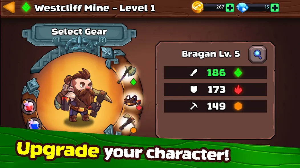 Взломанная Mine Quest 2: RPG Mining Game (Мине Квест 2)  [МОД Много денег] — стабильная версия apk на Андроид screen 3