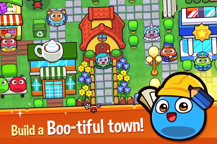 Взломанная My Boo Town: City Builder Game (Май Бу Таун)  [МОД Меню] — последняя версия apk на Андроид screen 2