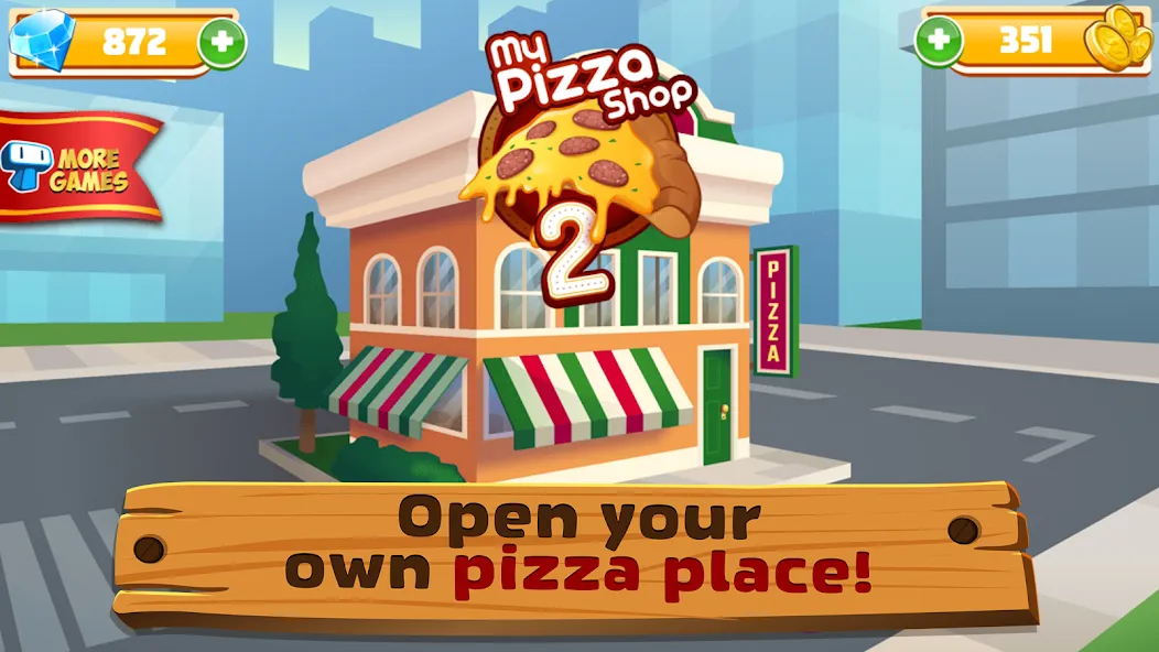 Скачать взломанную My Pizza Shop 2: Food Games (Мой Пиццерия 2)  [МОД Все открыто] — стабильная версия apk на Андроид screen 1