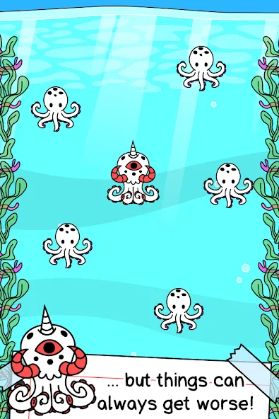 Скачать взлом Octopus Evolution: Idle Game (Октопус Эволюция)  [МОД Меню] — стабильная версия apk на Андроид screen 2