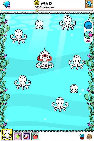 Скачать взлом Octopus Evolution: Idle Game (Октопус Эволюция)  [МОД Меню] — стабильная версия apk на Андроид screen 5