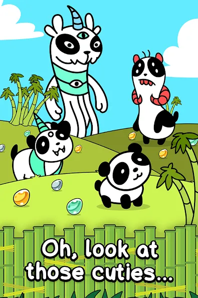 Взломанная Panda Evolution: Idle Clicker (Панда Эволюция)  [МОД Unlocked] — полная версия apk на Андроид screen 1