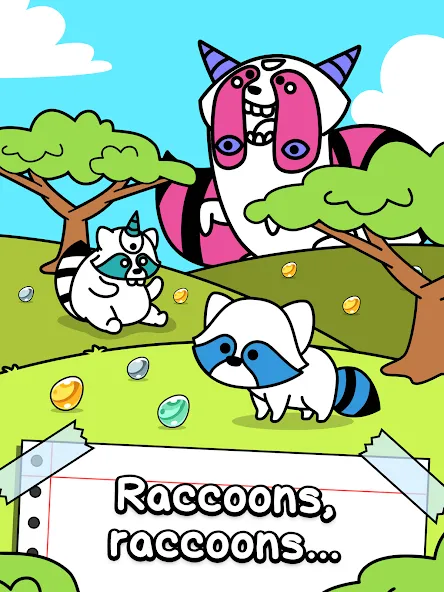 Скачать взлом Raccoon Evolution: Idle Mutant (Раккун Эволюция)  [МОД Меню] — последняя версия apk на Андроид screen 5