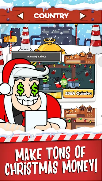 Взломанная Santa’s Capitalist Factory  [МОД Много денег] — полная версия apk на Андроид screen 2