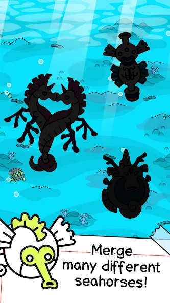 Взлом Seahorse Evolution: Sea Mutant (Сиходеволюция)  [МОД Много денег] — полная версия apk на Андроид screen 3