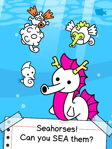 Взлом Seahorse Evolution: Sea Mutant (Сиходеволюция)  [МОД Много денег] — полная версия apk на Андроид screen 5