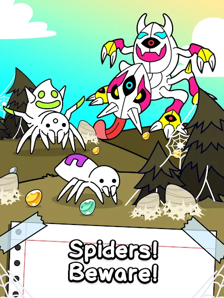 Взлом Spider Evolution: Idle Game (Спайдер Эволюшн)  [МОД Menu] — стабильная версия apk на Андроид screen 5